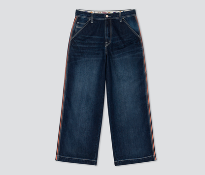 W KIKWEAR X FLAMEHEAD CARPENTER 22" AZUL DARK WASH