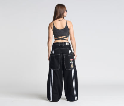 W EVIL KLOWN 28" SUPER BLACK RINSE