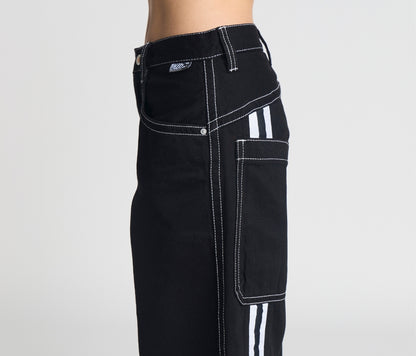 W EVIL KLOWN 28" SUPER BLACK RINSE