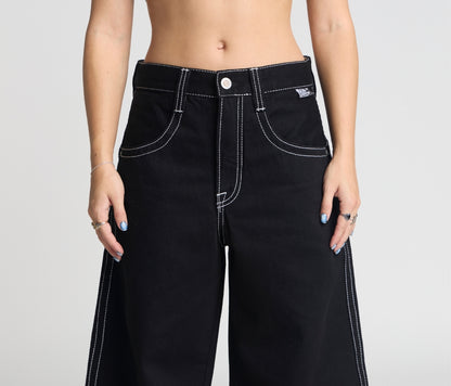 W EVIL KLOWN 28" SUPER BLACK RINSE