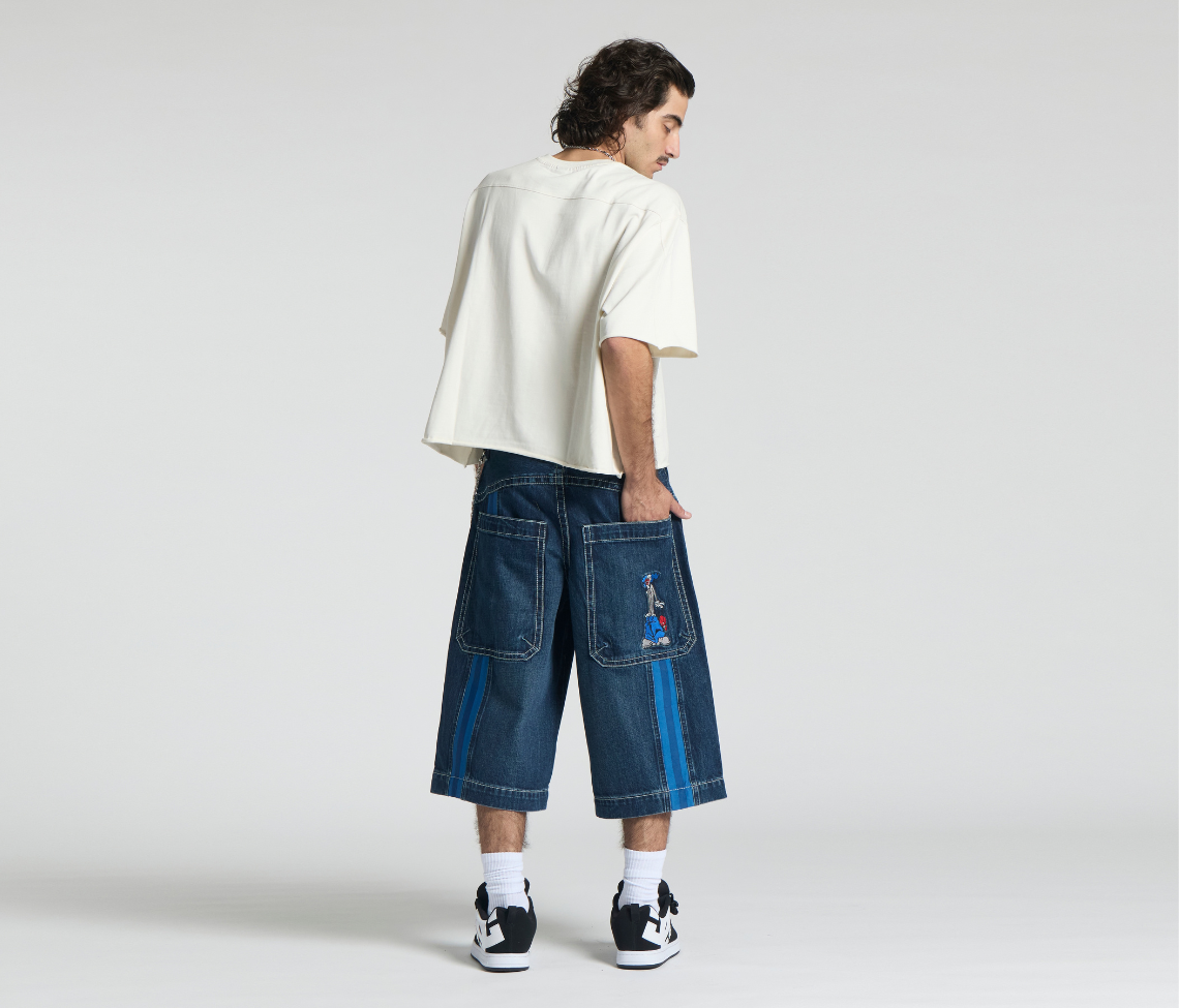 KRAZY KLOWN JORT 18" INSEAM AZUL DARK WASH