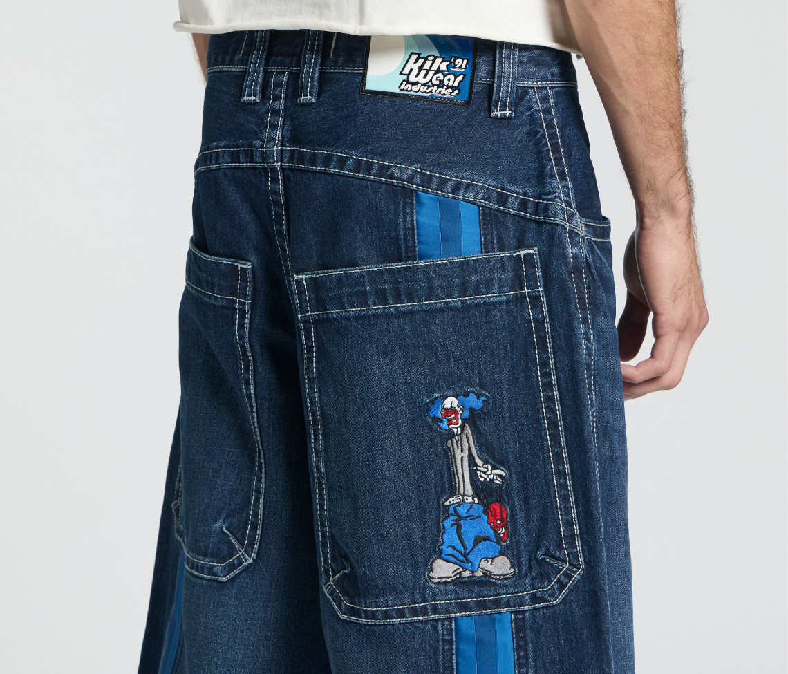 KRAZY KLOWN JORT 18" INSEAM AZUL DARK WASH