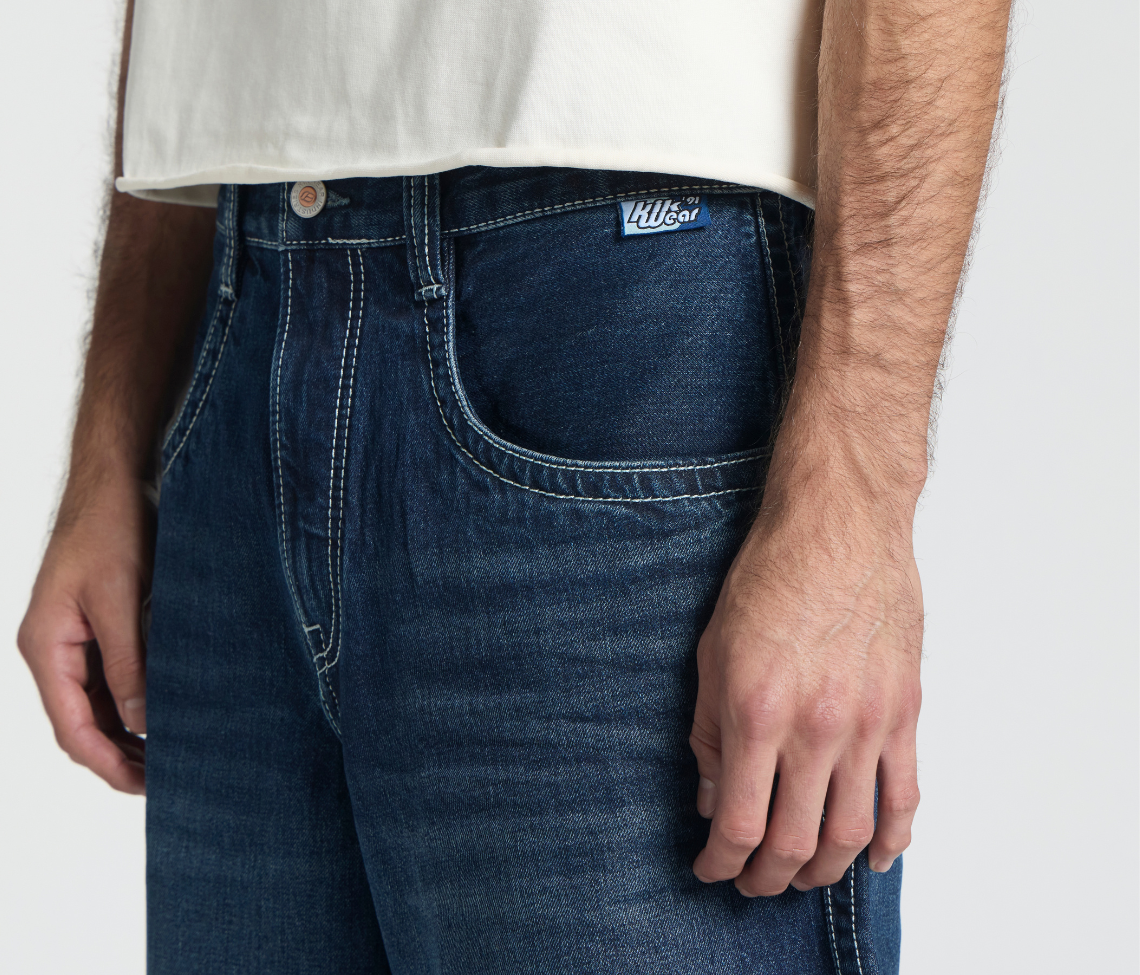 KRAZY KLOWN JORT 18" INSEAM AZUL DARK WASH