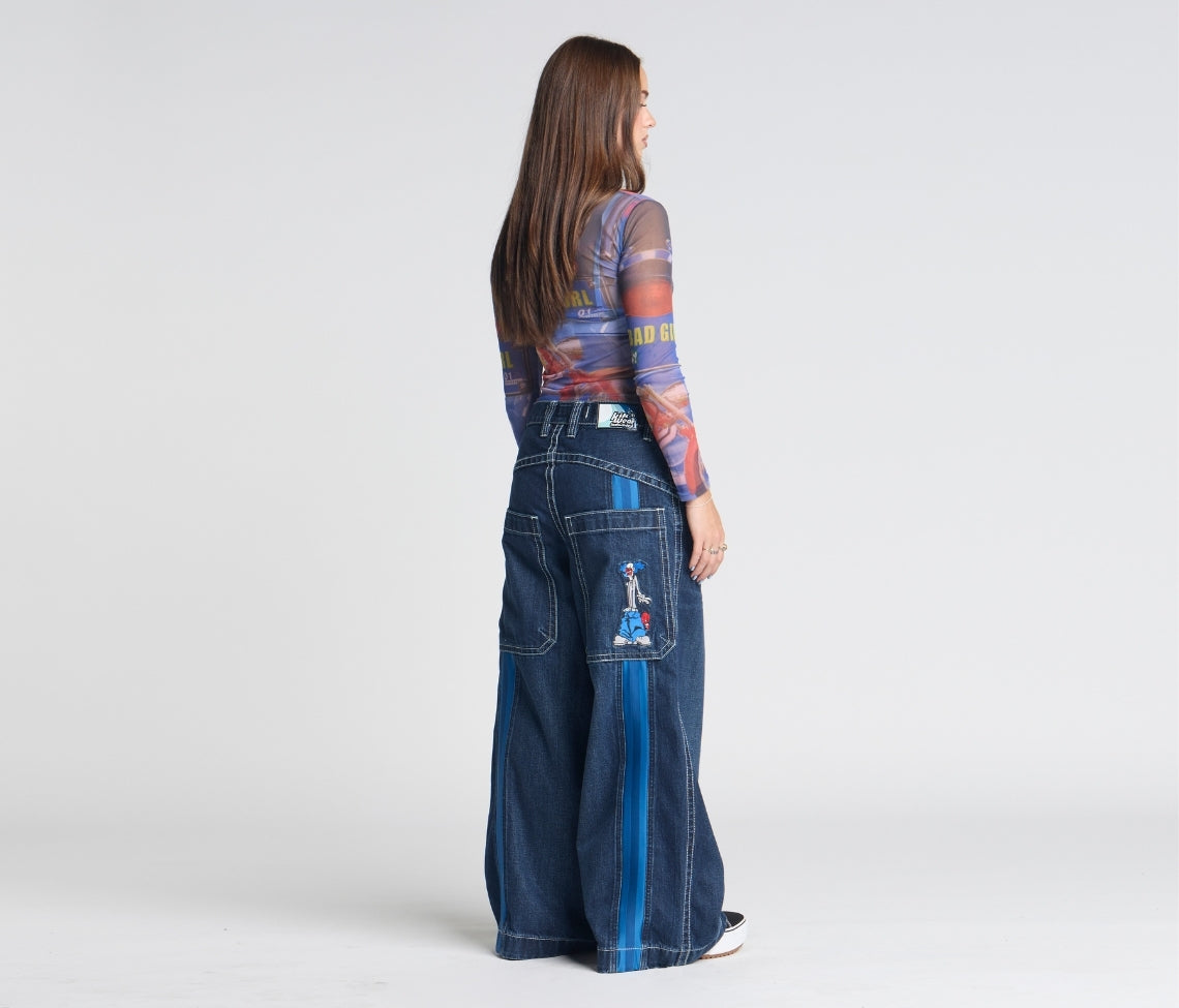 W KRAZY KLOWN 28" AZUL DARK WASH