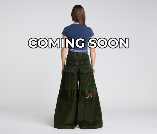 COMING SOON W KING KORDZ 36" 3-WALE CORDUROY ARMY GREEN