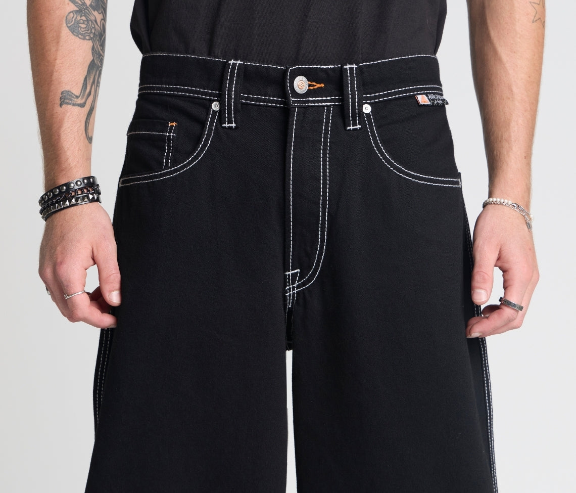 W SUPREME REFLEKTIVE K-HOLE 26" SUPER BLACK RINSE