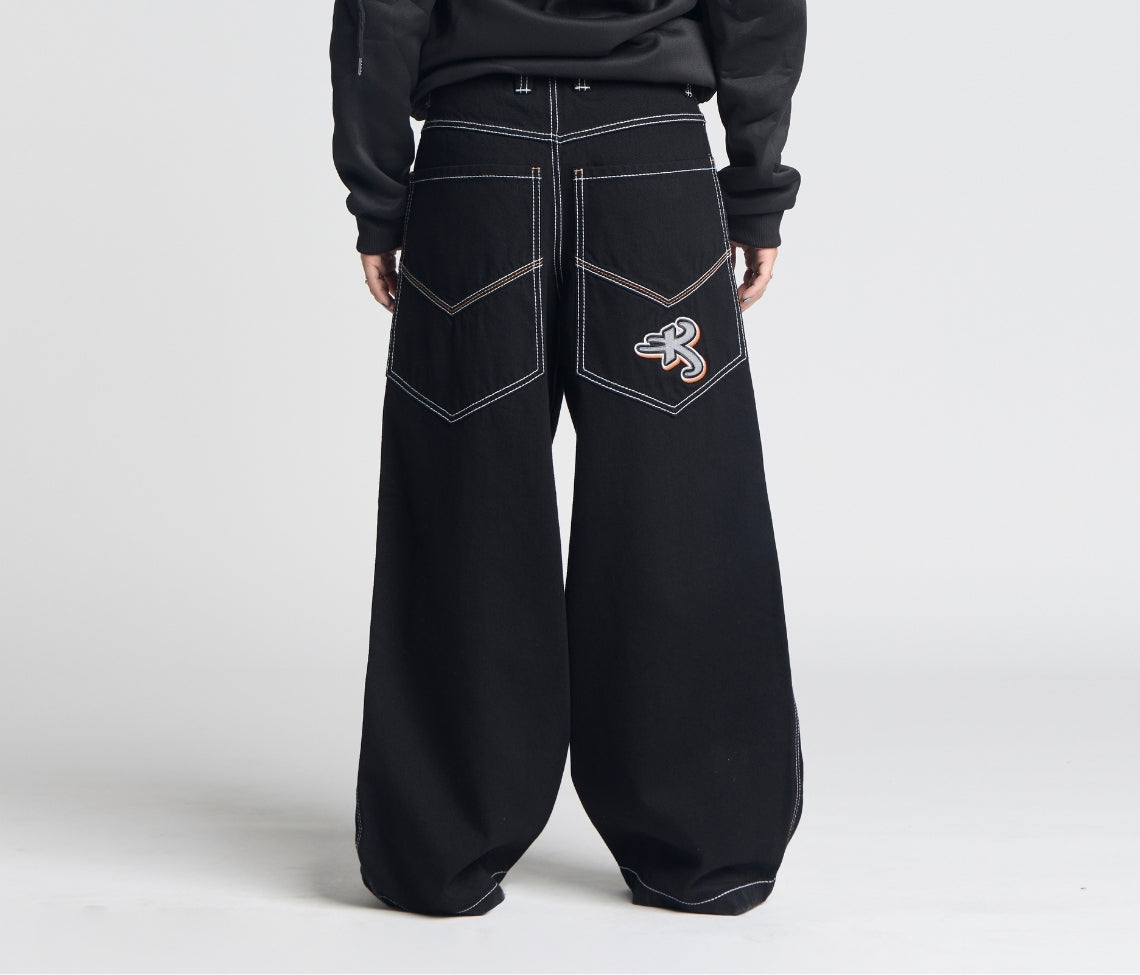 W SUPREME REFLEKTIVE K-HOLE 26" SUPER BLACK RINSE