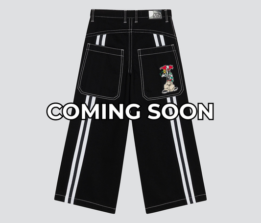 kik wear glow in the dark ワイドテクニカルパンツ kik wear glow in the dark ワイドテクニカルパンツ