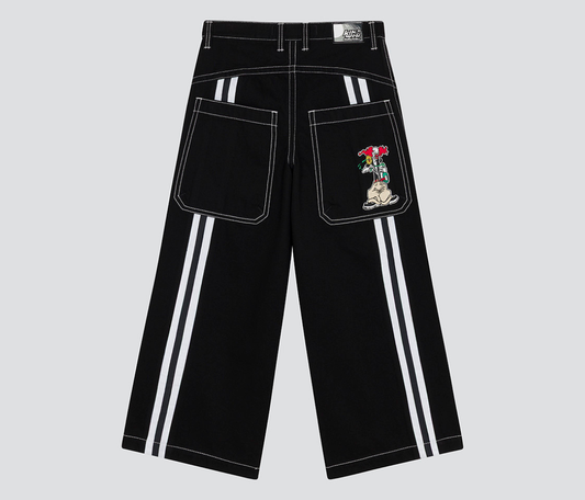 W EVIL KLOWN 28" SUPER BLACK RINSE