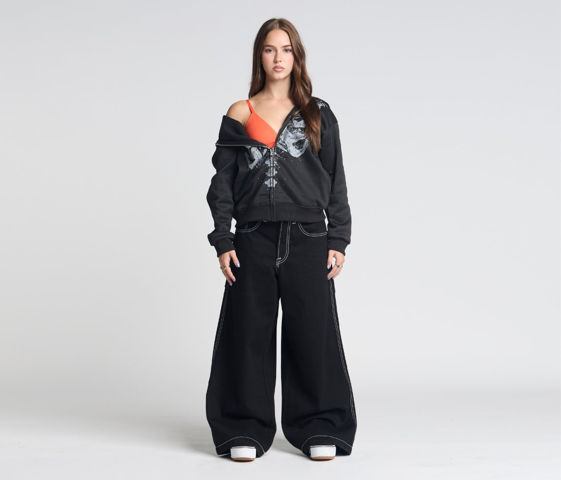 W SUPREME REFLEKTIVE K-HOLE 26" SUPER BLACK RINSE