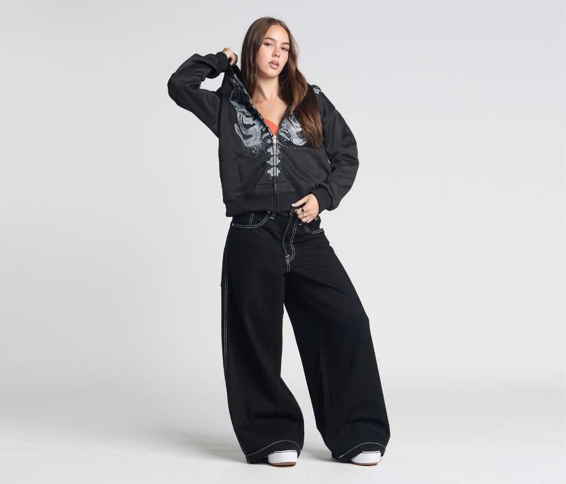 W SUPREME REFLEKTIVE K-HOLE 26" SUPER BLACK RINSE