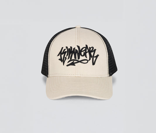 GRAFFITI DENIM TRUCKER CAP