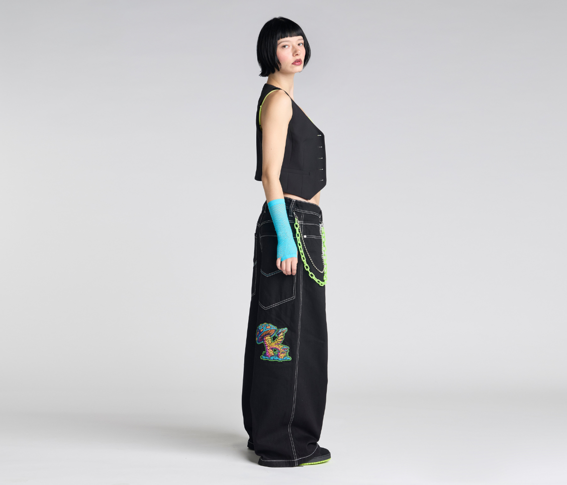 W SUPREME MAGIC MUSHROOM 26" SUPER BLACK RINSE