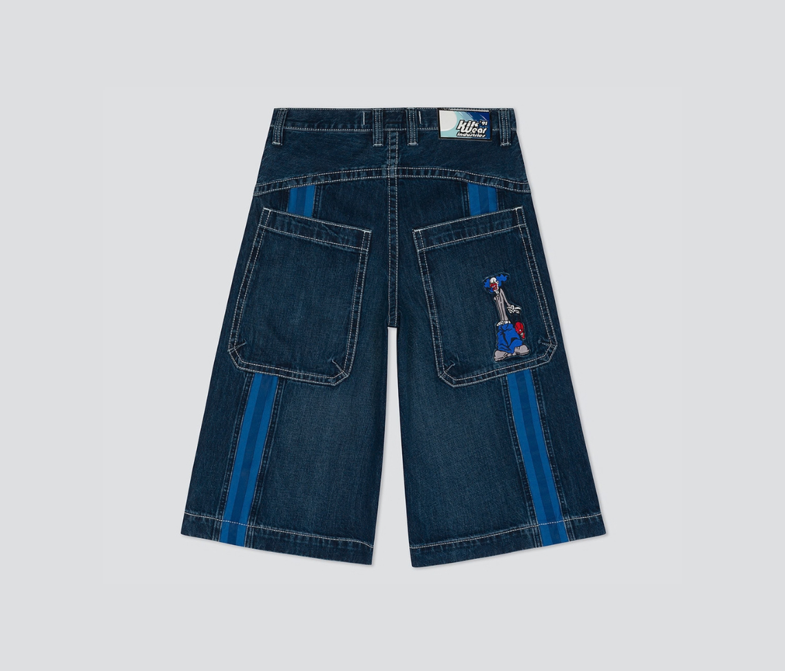 KRAZY KLOWN JORT 18" INSEAM AZUL DARK WASH