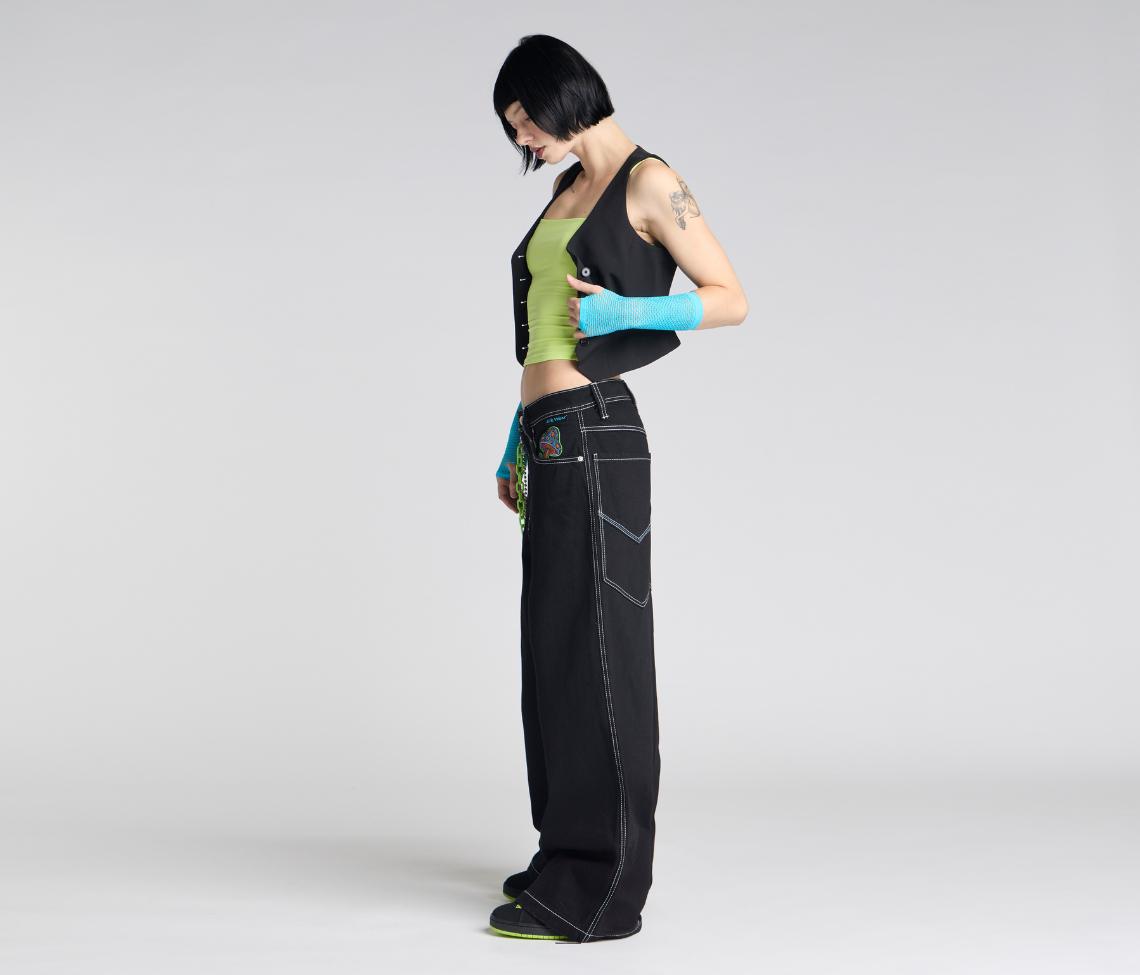 W SUPREME MAGIC MUSHROOM 26" SUPER BLACK RINSE