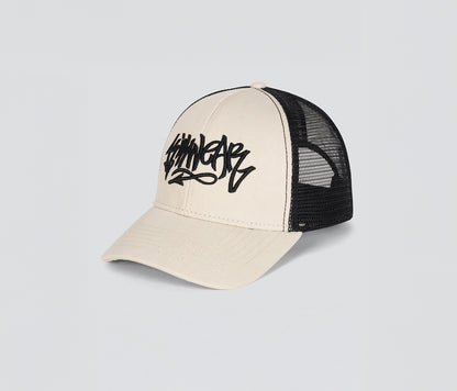 GRAFFITI DENIM TRUCKER CAP