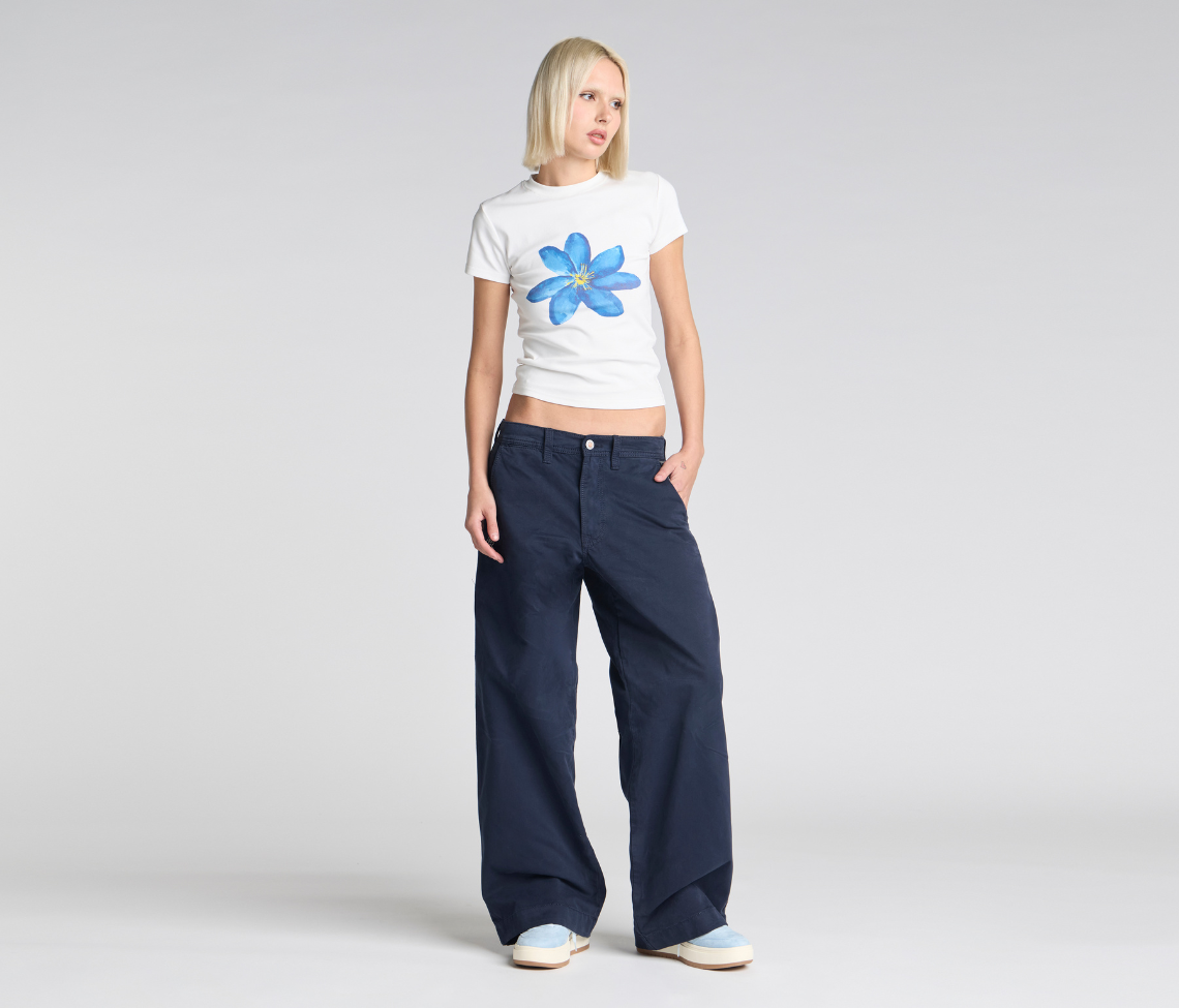 W OLD SKOOL 24" NAVY CHINO