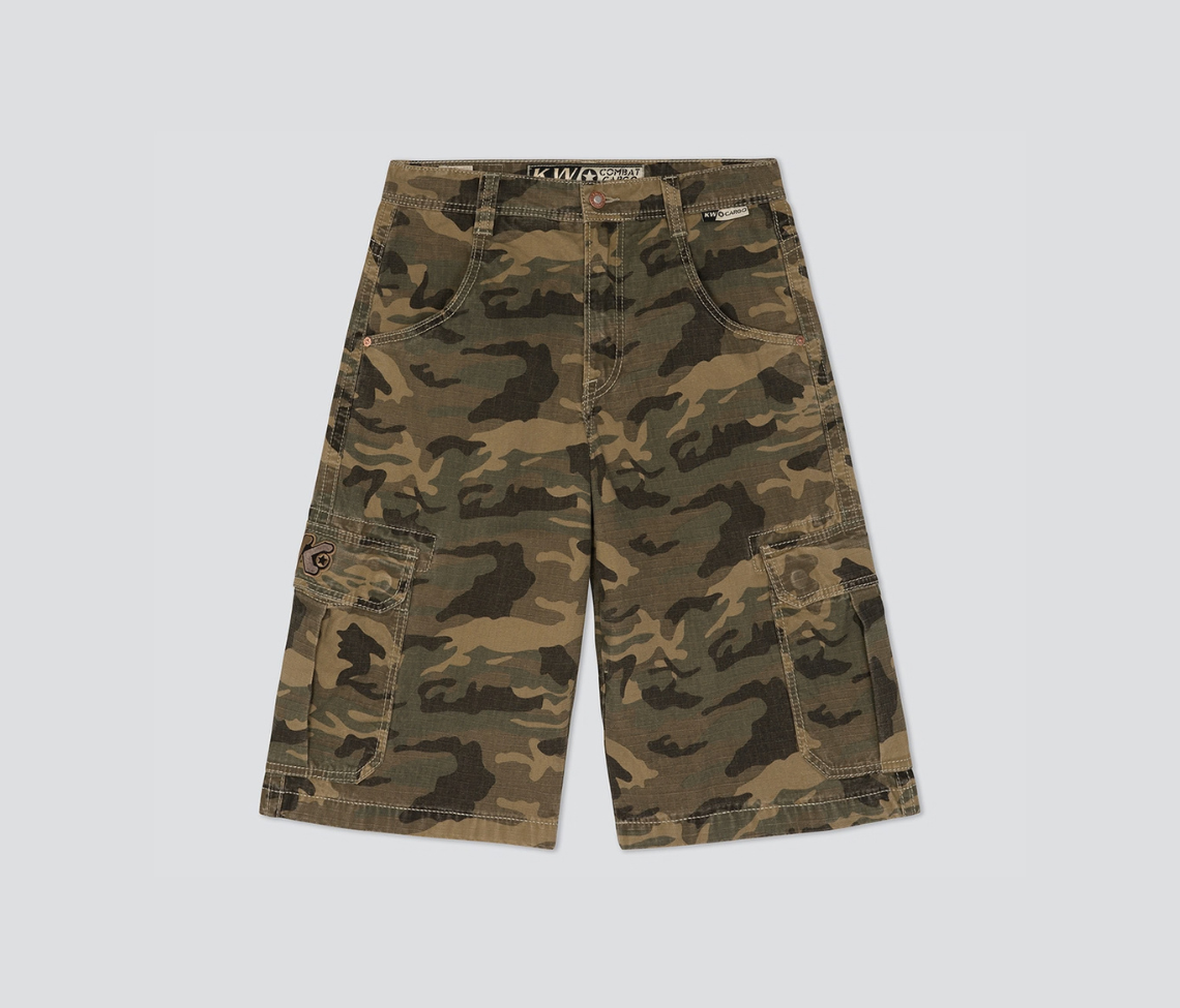 COMBAT CARGO SHORT 15" INSEAM CAMO