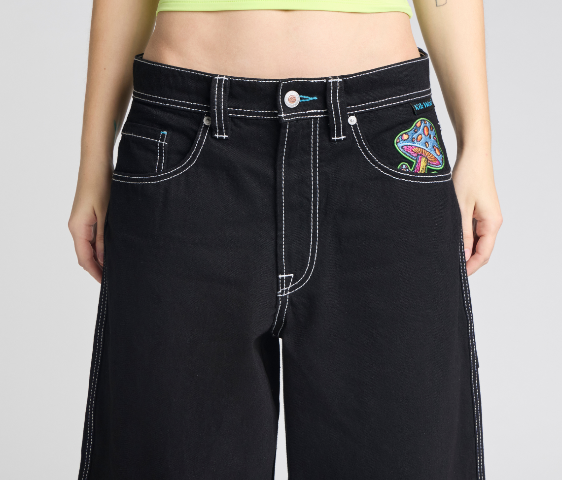 W SUPREME MAGIC MUSHROOM 26" SUPER BLACK RINSE