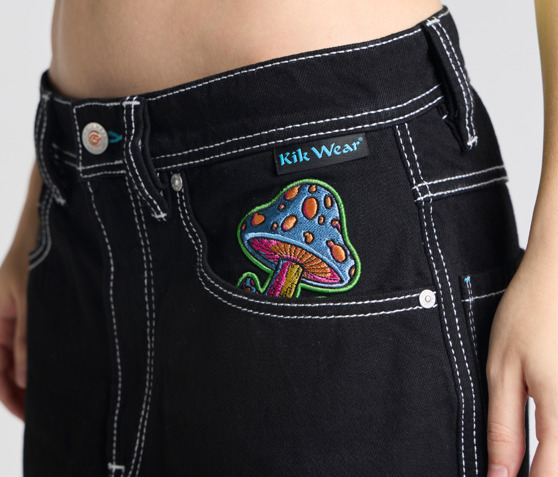 W SUPREME MAGIC MUSHROOM 26" SUPER BLACK RINSE