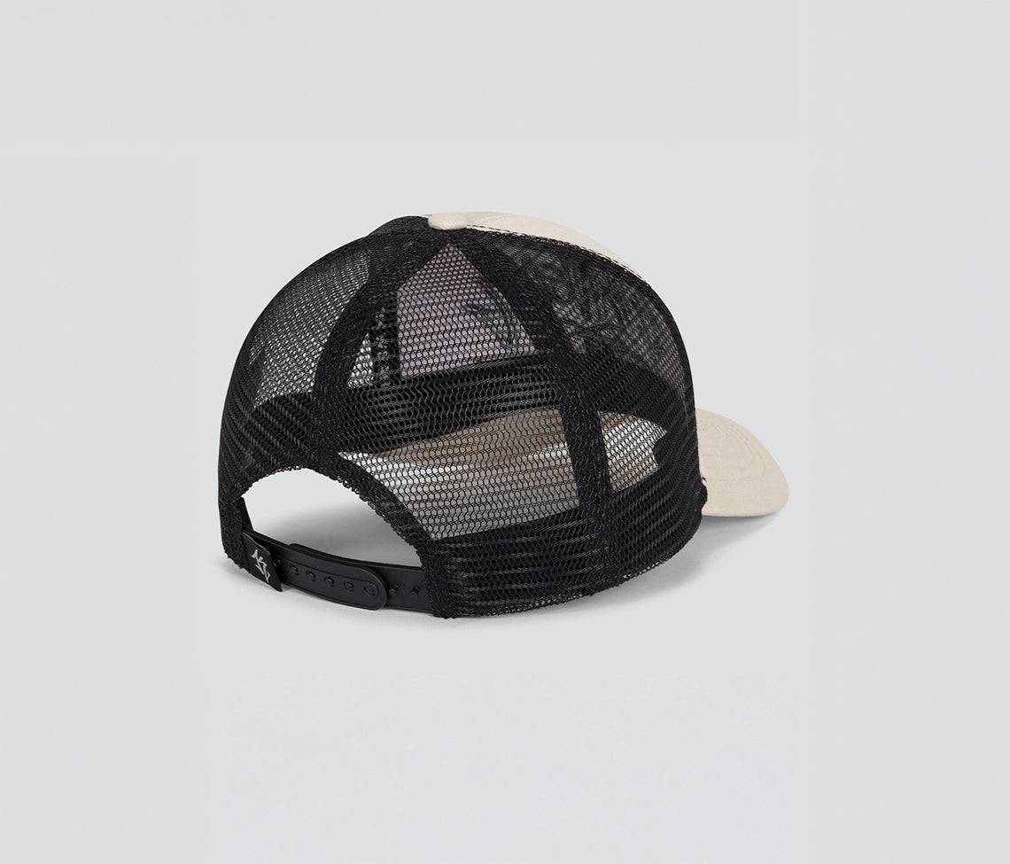 GRAFFITI DENIM TRUCKER CAP