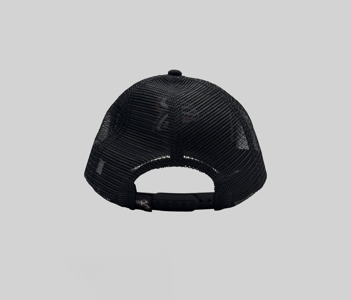 ASTRO K DENIM TRUCKER CAP BLACK