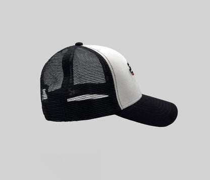 ASTRO K DENIM TRUCKER CAP WHITE