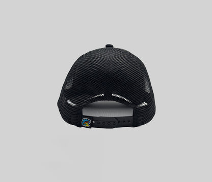 HAPPY FACE DENIM TRUCKER CAP