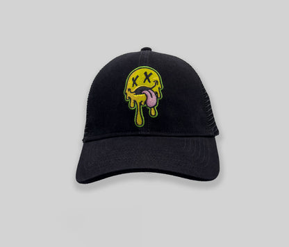 HAPPY FACE DENIM TRUCKER CAP