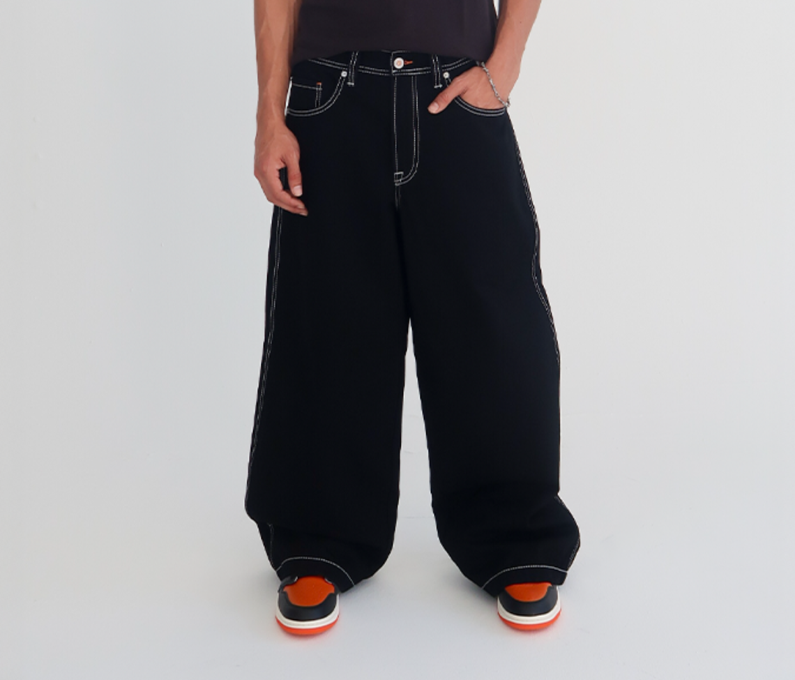 W SUPREME REFLEKTIVE K-HOLE 26" SUPER BLACK RINSE
