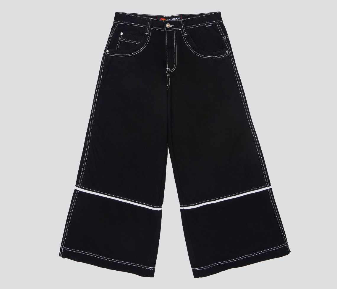 W 1836 REFLEKTOR 36" WIDE LEG SUPER BLACK RINSE