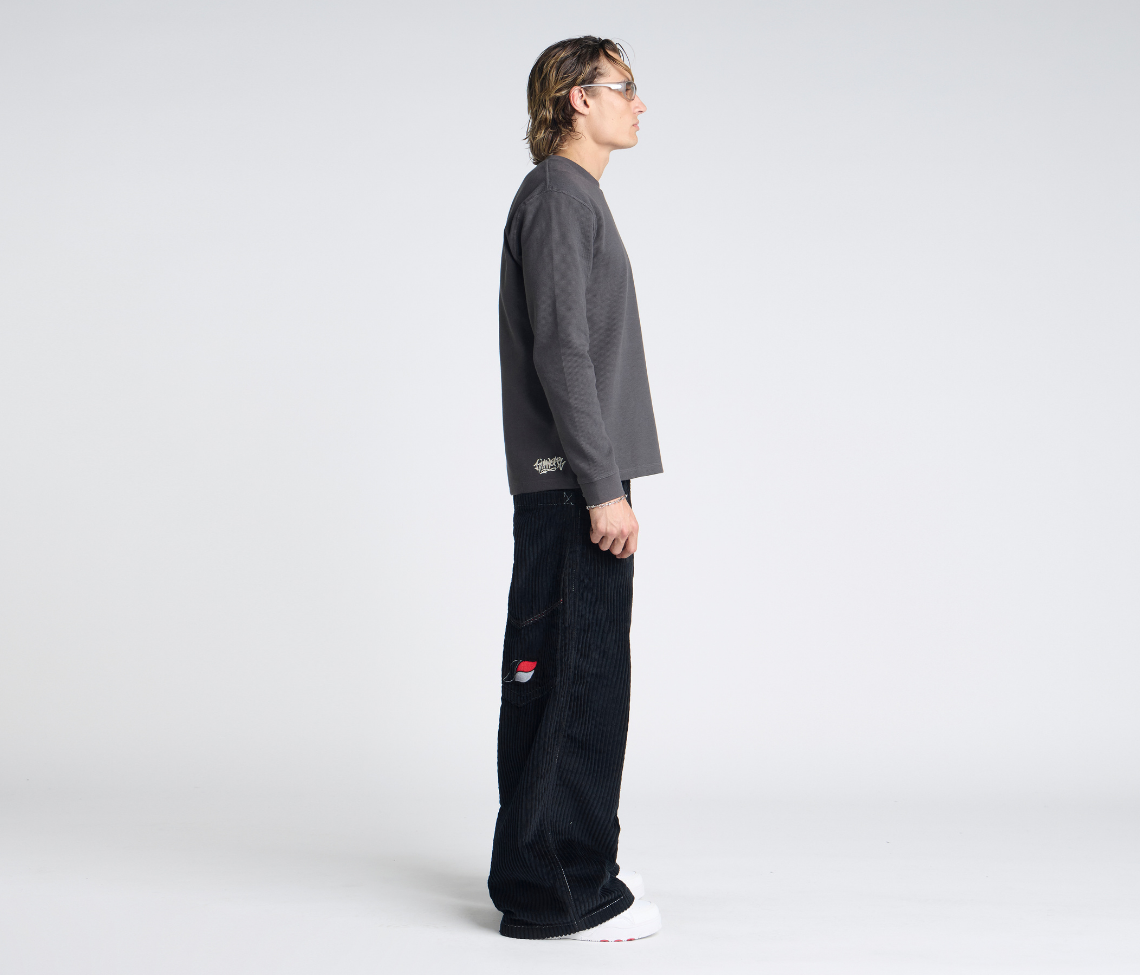 SUPREME KORDZ 26" 3-WALE CORDUROY BLACK