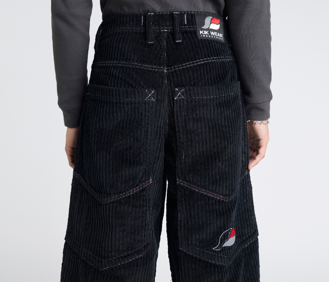 SUPREME KORDZ 26" 3-WALE CORDUROY BLACK