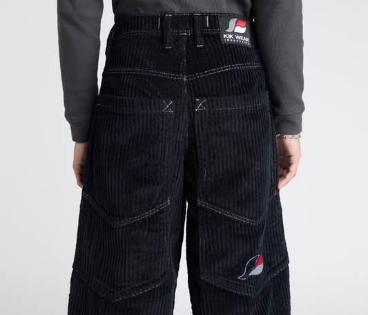 SUPREME KORDZ 26" 3-WALE CORDUROY BLACK