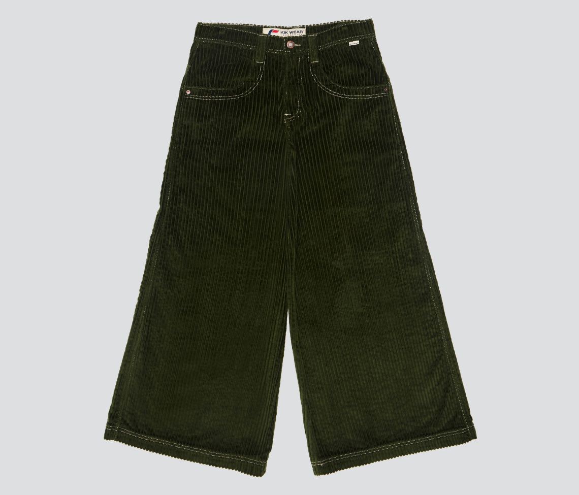 W KING KORDZ 36" 3-WALE CORDUROY ARMY GREEN