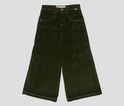 W KING KORDZ 36" 3-WALE CORDUROY ARMY GREEN