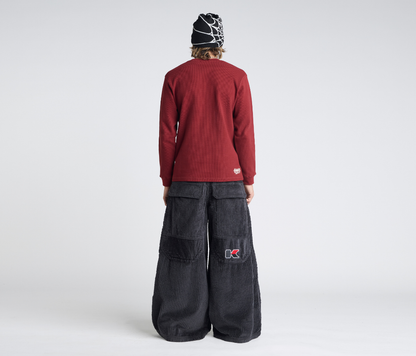KING KORDZ 36" 3-WALE CORDUROY CHARCOAL