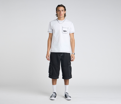 HYDRO CHILL MICROSUEDE CARGO SHORT 15" INSEAM BLACK