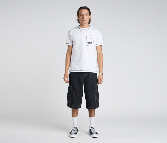 HYDRO CHILL MICROSUEDE CARGO SHORT 15" INSEAM BLACK
