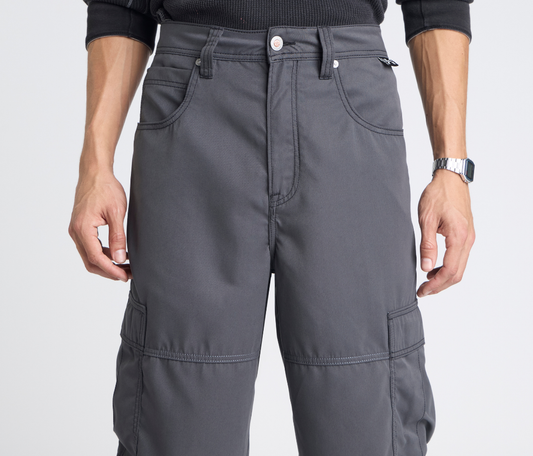 HYDRO CHILL MICROSUEDE CARGO SHORT 15" INSEAM CHARCOAL