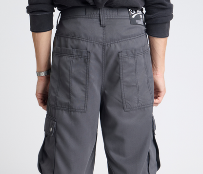 HYDRO CHILL MICROSUEDE CARGO SHORT 15" INSEAM CHARCOAL