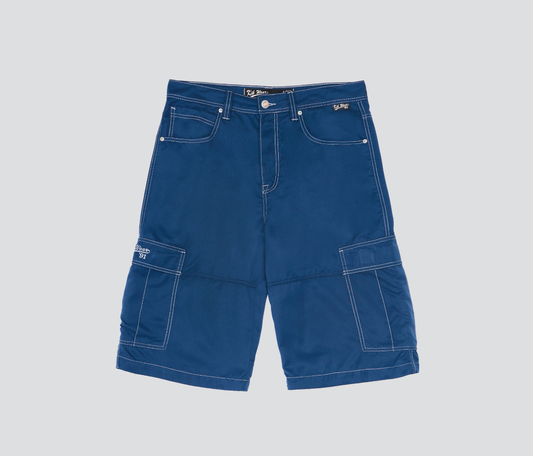 HYDRO CHILL MICROSUEDE CARGO SHORT 15" INSEAM NAVY
