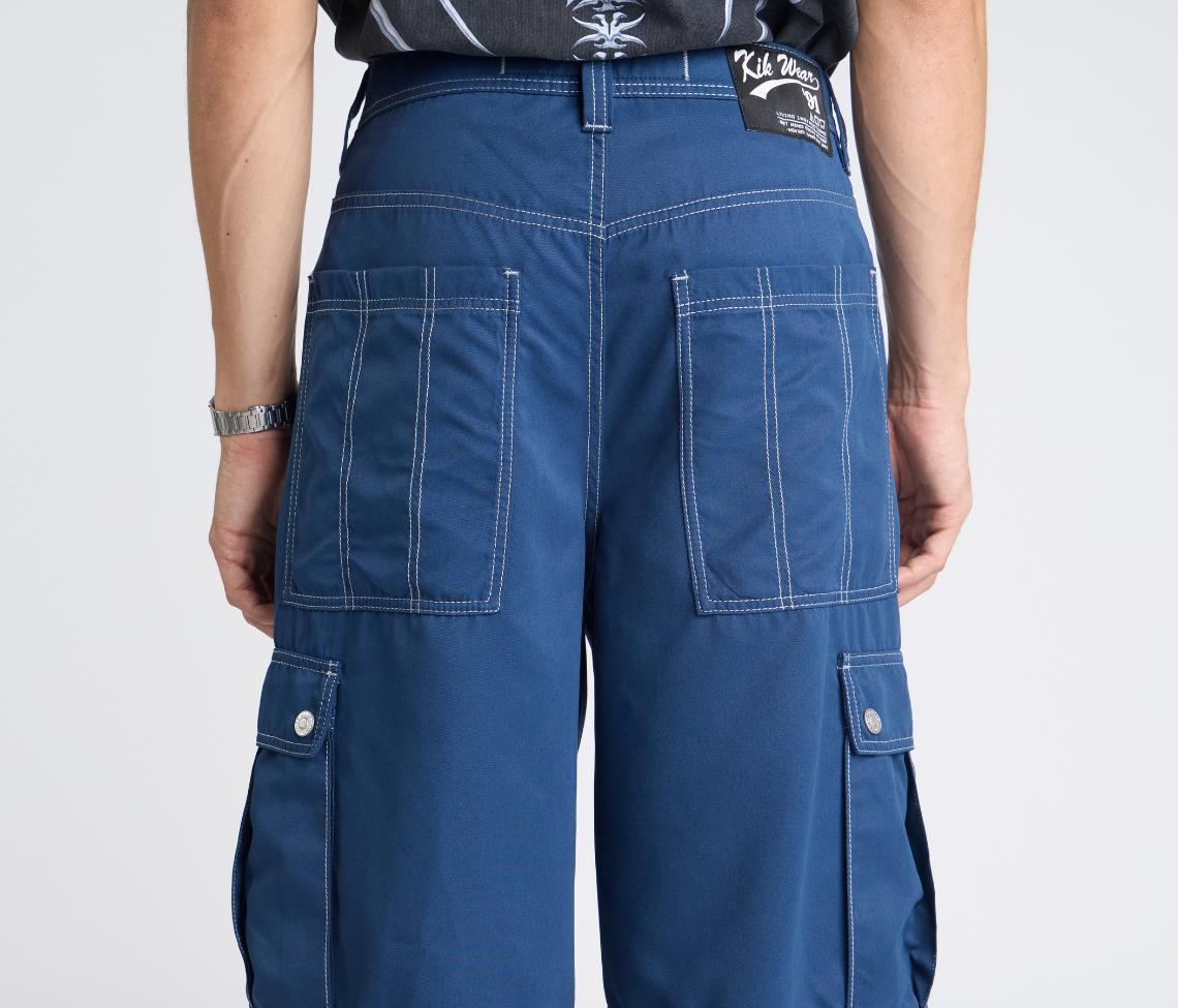 HYDRO CHILL MICROSUEDE CARGO SHORT 15" INSEAM NAVY