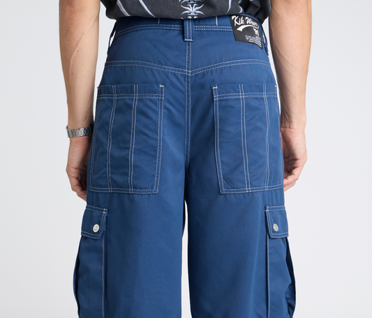 HYDRO CHILL MICROSUEDE CARGO SHORT 15" INSEAM NAVY