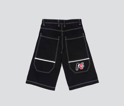 2436 REFLEKTOR JORT 18" INSEAM SUPER BLACK RINSE