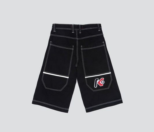 2436 REFLEKTOR JORT 18" INSEAM SUPER BLACK RINSE