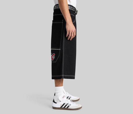 REFLEKTOR JORT 18" INSEAM SUPER BLACK RINSE