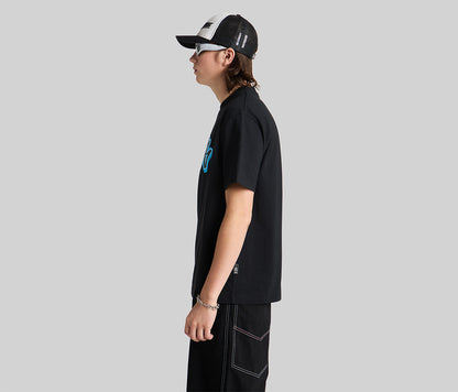 GRAFFITI LOGO GRAPHIC TEE - BLACK