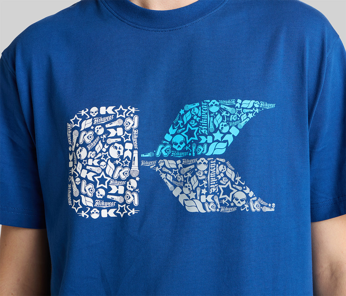 K SCRAMBLE GRAPHIC TEE - OCEAN