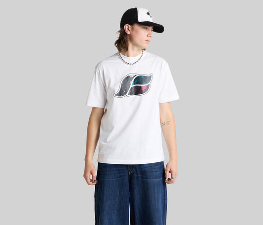 KIKWAVE SPACEWALK GRAPHIC TEE - WHITE